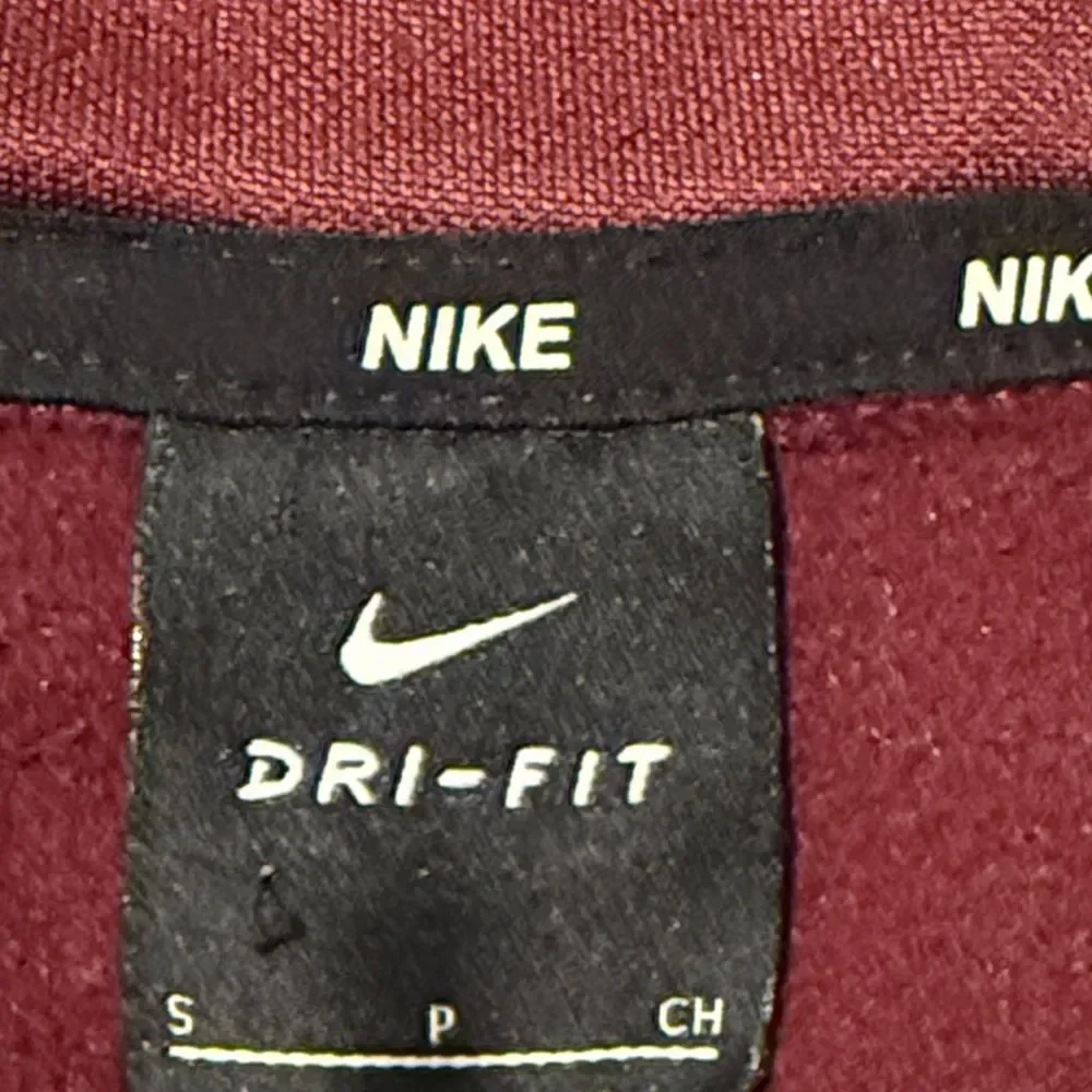 Nike men's maroon quarter zip size small